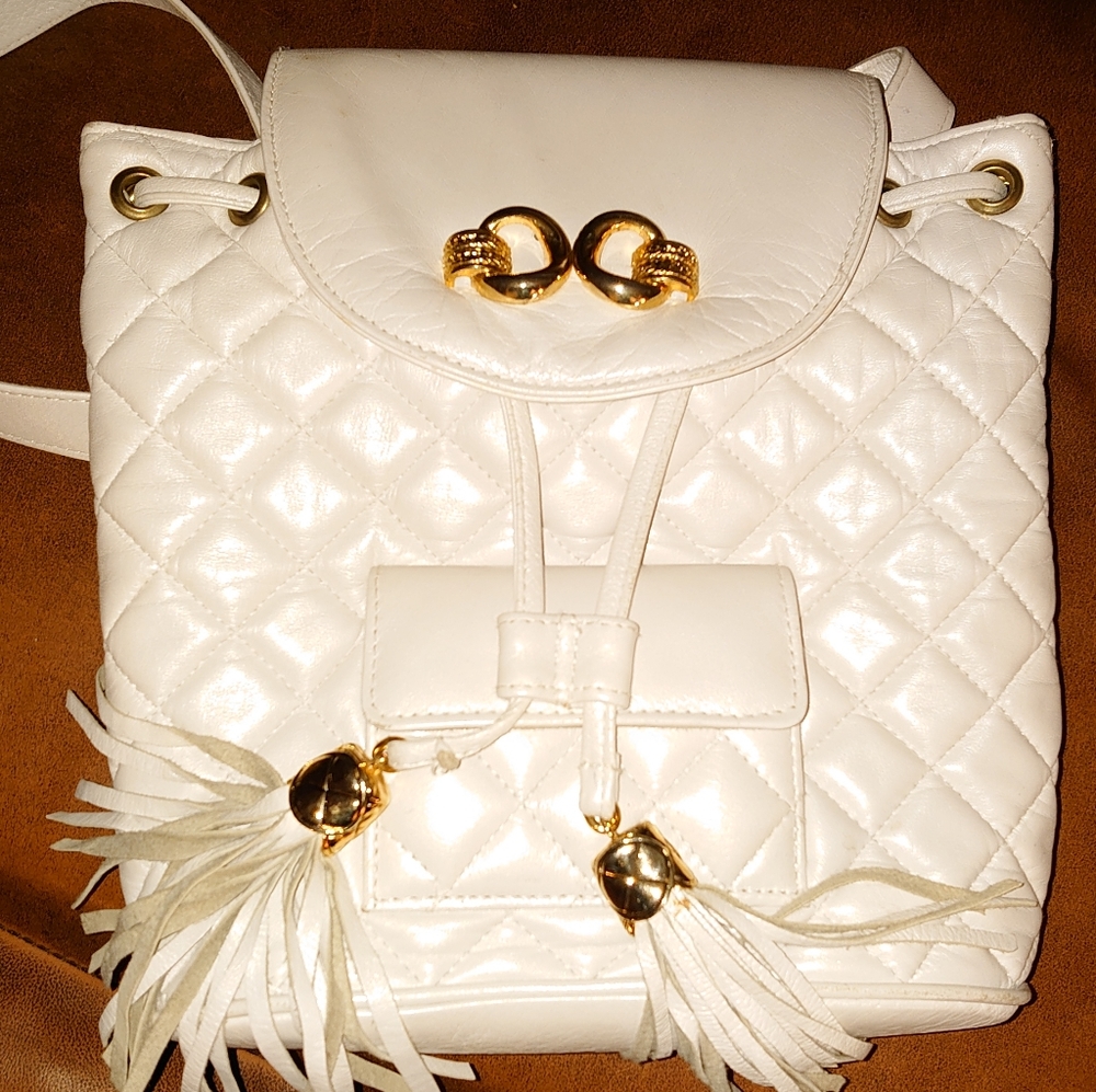 Carla Mancini womens White leather handbag